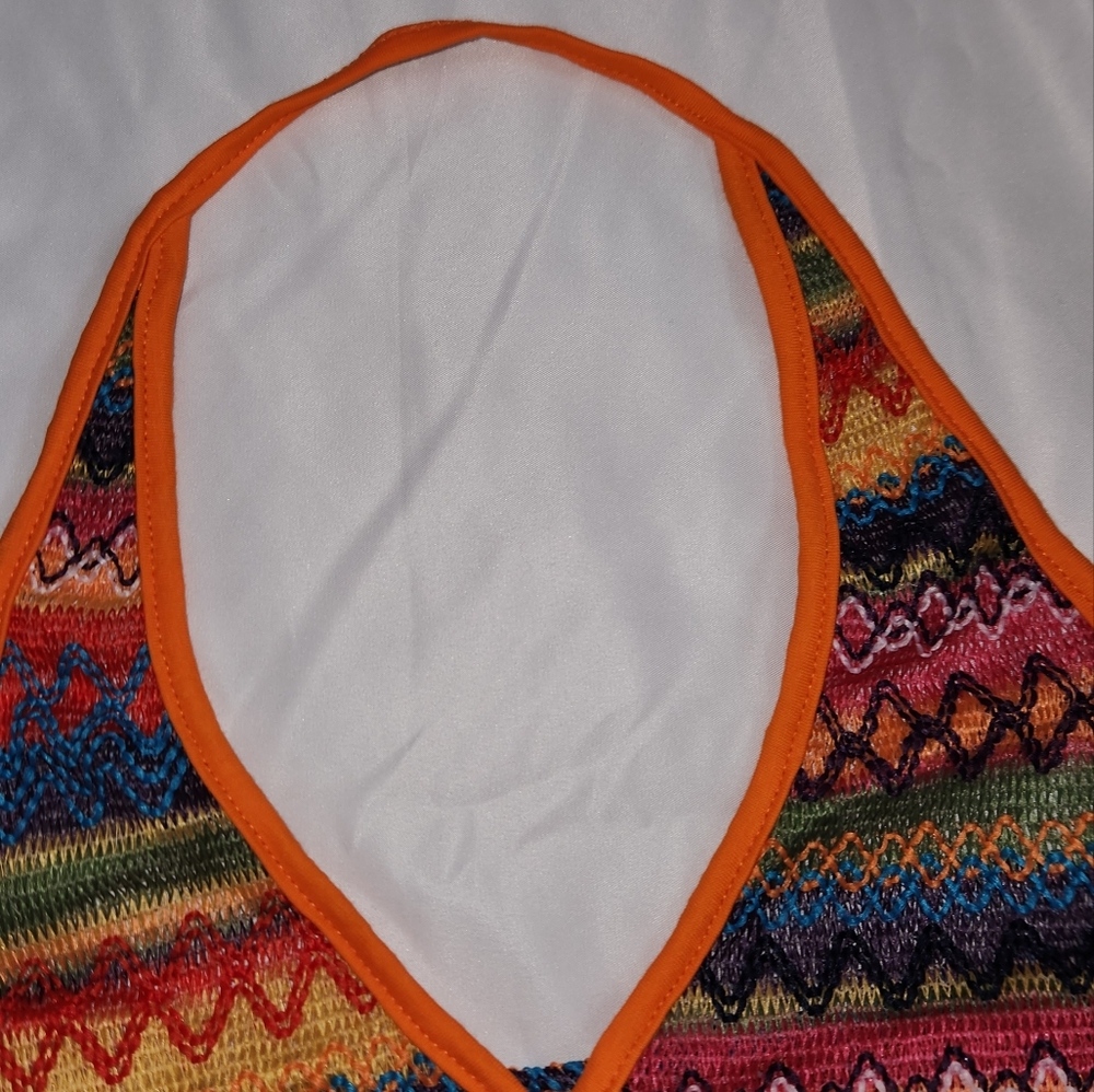 Multicolored Amazon Halter Top - Picture 5 of 5